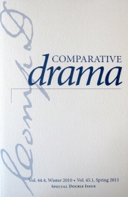Comparative Drama special issue cover